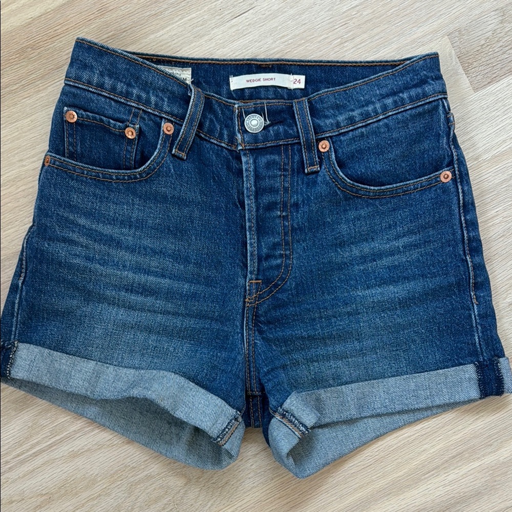 Levi’s Dark Blue Jean Shorts